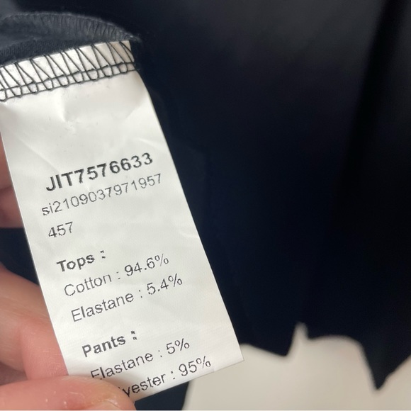 Shein Curve Plus Size 4XL Crop Sweatshirt Black Leopard Pocket Stretch - Picture 5 of 5